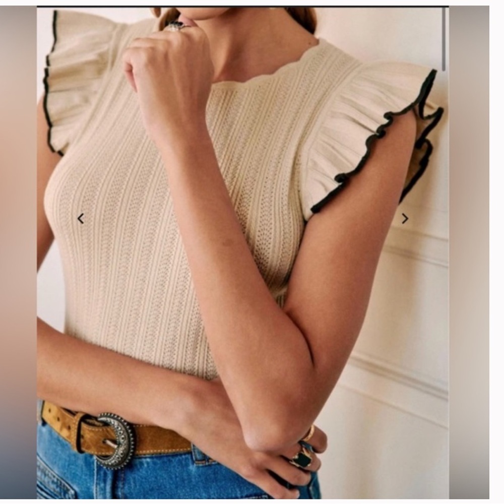 Sezane Nathan knit top